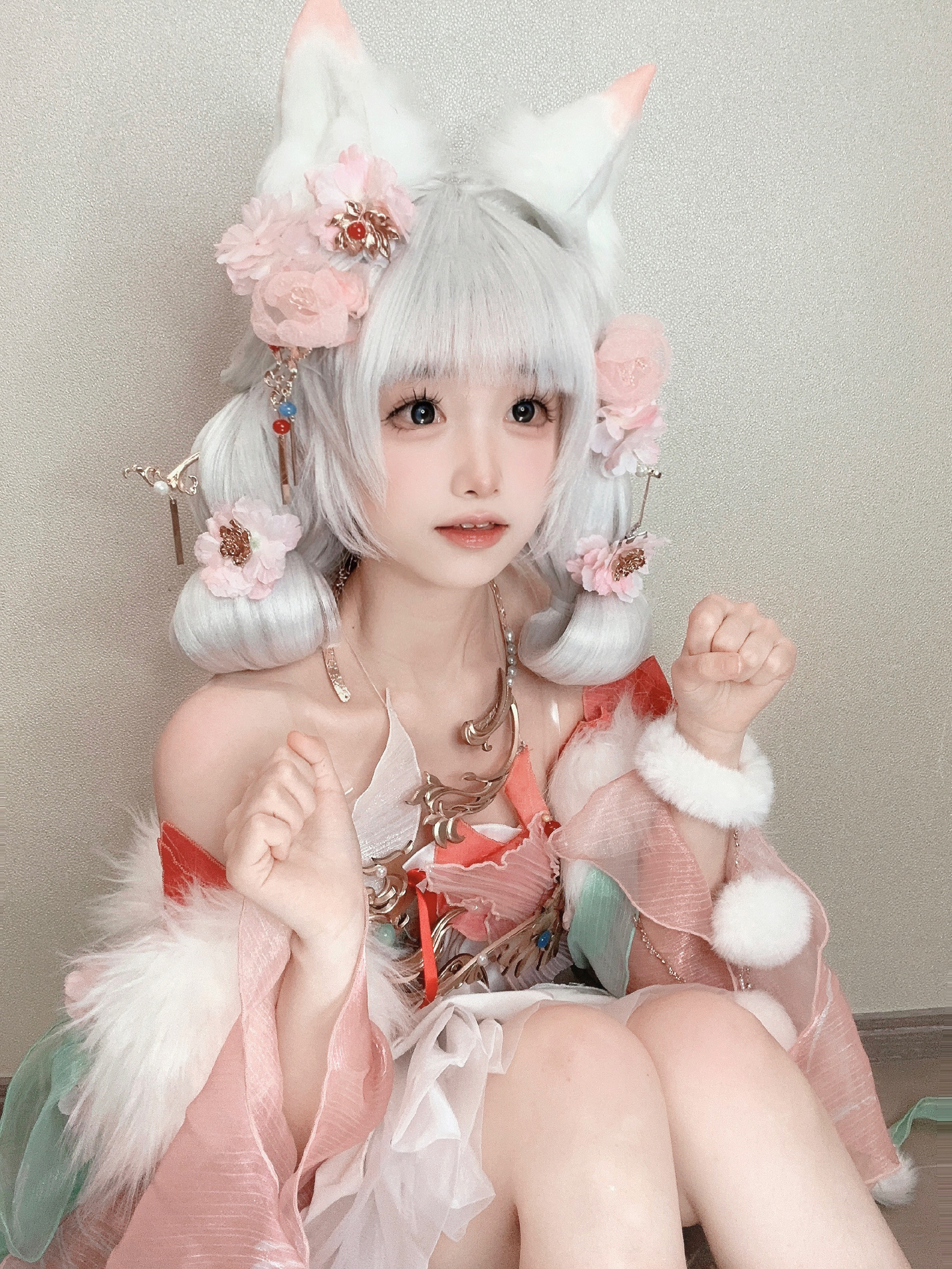 天谕手游联动狐妖小红娘@可以吃的小奶糖 COSPLAY-第1张