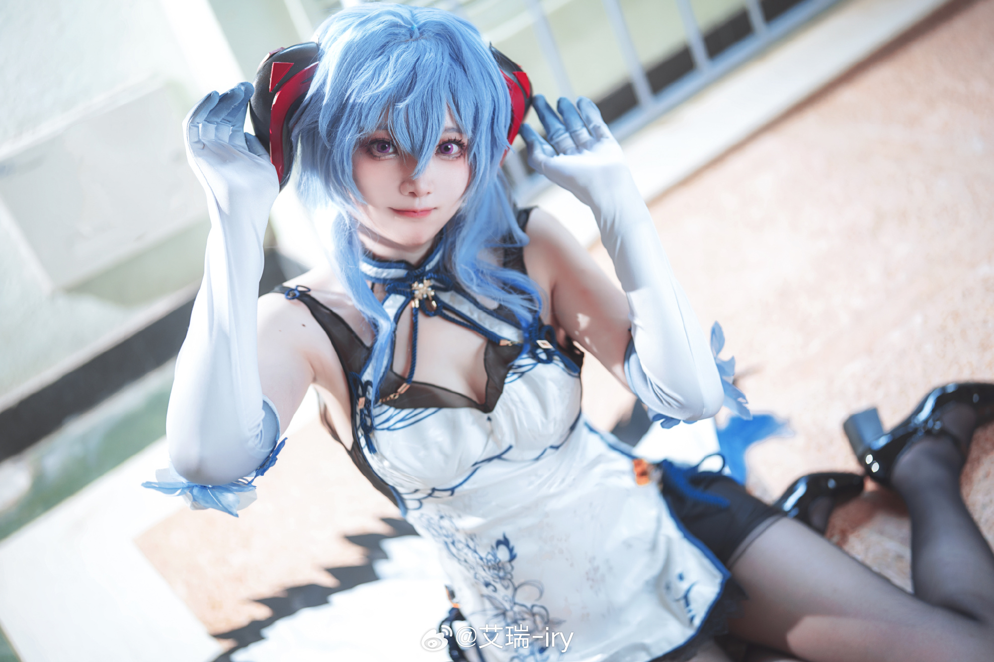 青花瓷 甘雨同人旗袍@艾瑞-iry COSPLAY-第3张
