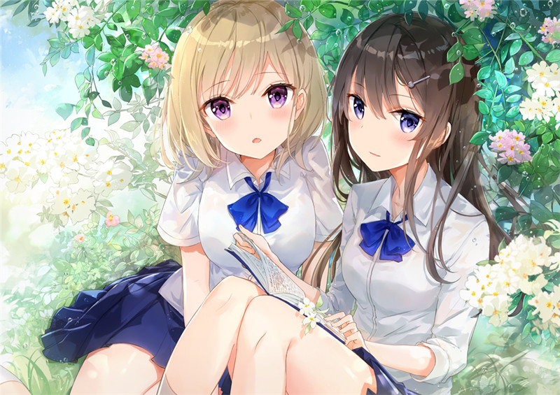 日本画师ふーみFuumi青春气息少女原画插画图集壁纸美术图片素材(二期更新)