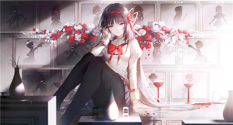 魔法少女小圆角色晓美焰相关图集原画插画CG线稿立绘壁纸图片素材(二期更新)[2426P-3.53G]